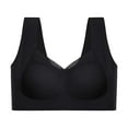 thumbnail image 3 of Sujetador Sin Costuras Sunnimix Bralette sin costuras para mujer negro 2XL, 3 of 8