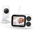 thumbnail image 1 of HelloBaby Baby Monitor-HB2033 with Camera and Audio, 1000ft Long Range Video Baby Monitor - No WiFi, IR Night Vision, Lullaby, VOX Mode 3.2" LCD, Security Camera, 1 of 5