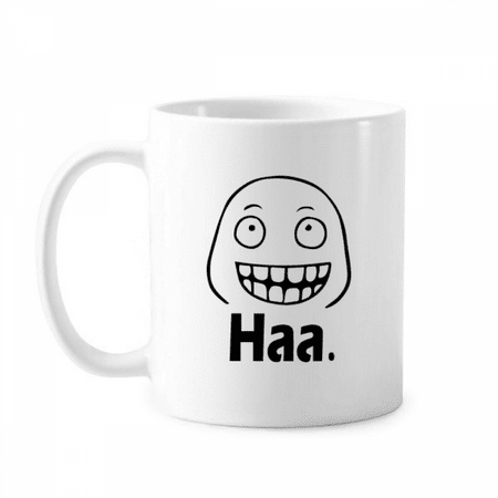 

Giggle Black Cute Chat Happy Pattern Mug Pottery Cerac Coffee Porcelain Cup Tableware