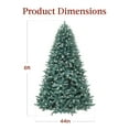Best Choice Products 6ft PreLit Blue Spruce Christmas Tree w/ Foldable