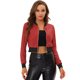 thumbnail image 1 of Chaqueta De Lentejuelas Tipo Aviador Con Cremallera En La Parte Delantera Con Purpurina Brillante Para Mujer rojos S, 1 of 5