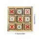 thumbnail image 3 of Juego de tres en raya de madera | Juego de mesa clásico de tres en raya para niños | Juego de estrategia educativo para niños | Juegos de fiesta familiares para viajes en interiores, 3 of 5