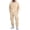 250#Beige, variant on Men's Classic 2 Piece Lounge Tracksuit Plain Kangaroo Pocket Hooded Top Drawstring Cargo Jogger Pants Trendy Workout Suit Sets Beige 2XL
