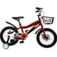 thumbnail image 1 of Bicicleta Infantil Roja Niños Rodada 16 Con Canasta Racing, 1 of 4
