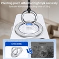 thumbnail image 4 of czcpp-Syncwire Magnetic Phone Grip for MagSafe, Bling Magnetic Phone Ring Holder, 360° Rotation with Floating Effect Cell Phone Ring Stand MagSafe Ring for iPhone 15 Pro Max 14 13 12 &All - Glitter S, 4 of 4