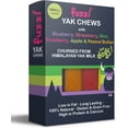thumbnail image 5 of Fuzzl – Pack of 6 Small Mixed Flavour Yak Chews for Dogs Blueberry, Strawberry, Cranberry, Mint, Apple, Peanut Butter | Natural Himalayan Cheese Treats Long-Lasting Dental Chews for Small Breeds, 5 of 6