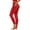 Red, variant on WRXMIJNHGSA Sales High Waisted Lounge Womens Daily Solid Yoga Pants Elastic Mid Waist Workout Pants Casual Sport Trousers Leggings
