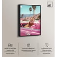 thumbnail image 2 of Rosy Tiger's Ride II Canvas Pink Pop Wall Art by Art Remedy, Black Frame, 24" x 36", 2 of 7