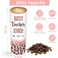 thumbnail image 6 of Teachers Gifts - Appreciation Week Gifts for Women Teacher - 20oz Best Teacher Ever Pink Skinny Tumbler for Daycare Teacher - Cute Gifts for Birthday Teachers Day Christmas, 1 Piece, 6 of 6