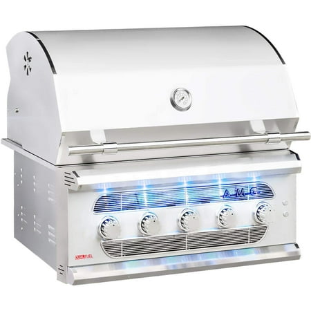 American Muscle Grill Built-In Charcoal/Gas Grill, 36", Propane
