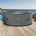 thumbnail image 4 of Wave ATLANTIC, Inflatable Hot Tub & Spa, all Integrated, efficient, 6 Person Hot Tub & Spa, Round: GREY RATTAN., 4 of 5