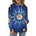 thumbnail image 3 of POBUDS Hoodie, Regular Fit Sporty Pullover Hooded Sweatshirt for Men Women Star Explode XL, 3 of 6