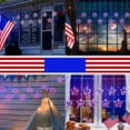 thumbnail image 5 of 4th of July Decorations,120 LEDs 10 Modes Red White and Blue Curtain Lights with Remote USB Powered Patriotic Decorations for Independence Day Memorial Day Fourth of July, 5 of 6