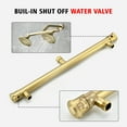 thumbnail image 5 of sumerain Brushed Gold Dual Showerheads for Couples with 6 Modes & Shut-off Valve, 2-in-1 Double Showerhead System for Two People, 5 of 12