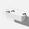 thumbnail image 2 of Veradek Pure Series Railing 36" Planter 2 Pack White, 2 of 11