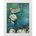 thumbnail image 1 of Strube, Ling 15x18 White Modern Wood Framed Museum Art Print Titled - The Boats, 1 of 4
