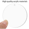 thumbnail image 3 of PULLIMORE 3” Acrylic Ornaments Blanks, 30PCS Clear Round DIY Ornament Blanks with Hole for Christmas Decor, Engraving, Painting, and Crafting, 3 of 8