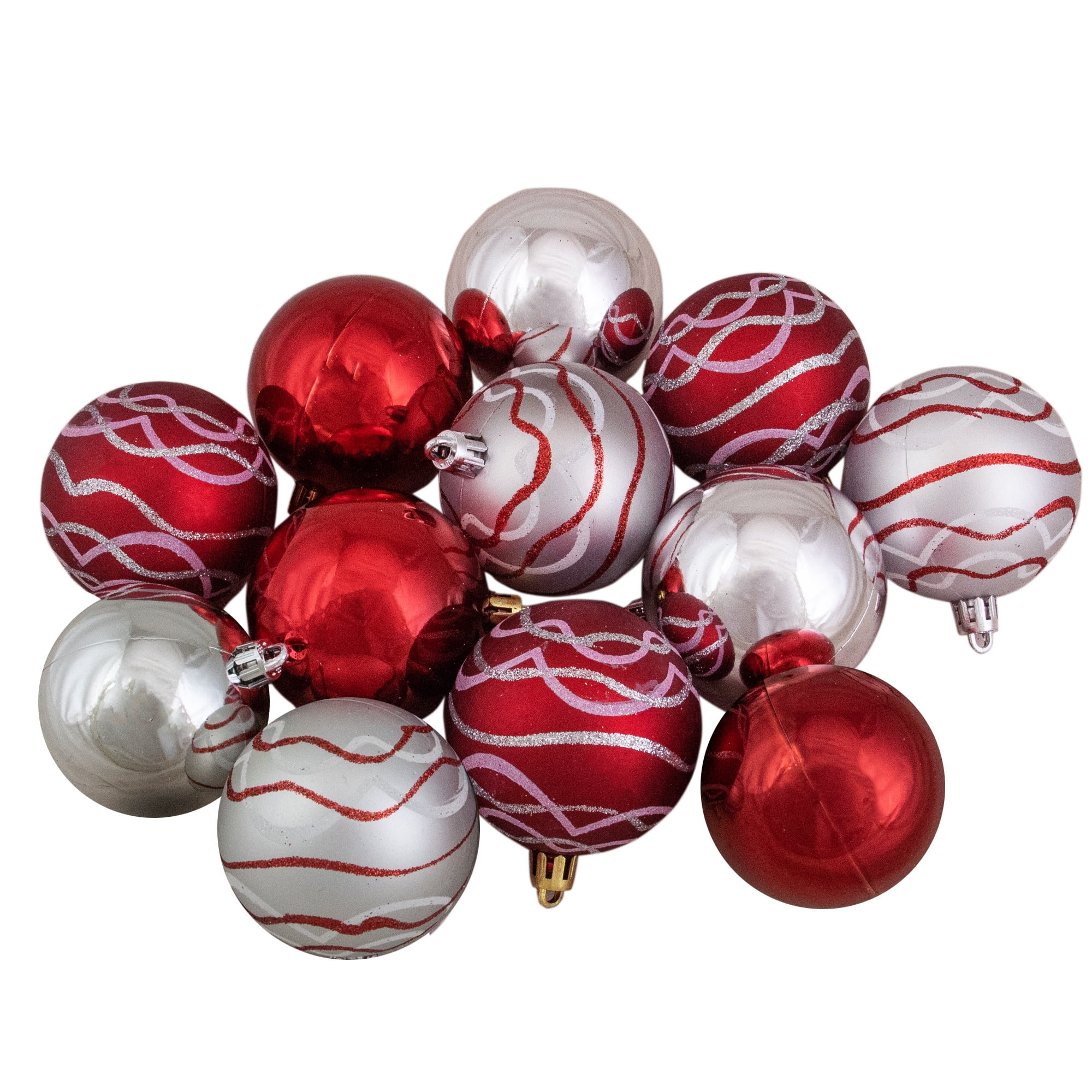 silver matte christmas ornaments