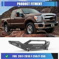 thumbnail image 4 of Front Bumper for 2011-2016 Ford F-250/F-350 with Side Wings(A) & Bull Bar,Heavy Duty Steel Front Bumper with 2 D-Rings, 4 of 9