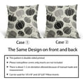 thumbnail image 6 of Fall Black Grey Gray Pumpkin Pillow Covers 16x16 Set of 2 Autumn Themed Thanksgiving Cream Print Decorative Throw Pillows Outdoor PillowCase Farmhouse Linen Cushion Case Decor for Home Sofa Couch Bed, 6 of 6