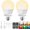 2 Pack, variant on E26 Rechargeable Light Bulb with Remote and Timer, Battery Backup Bulb for Sconces and Lamps, Magnetic Bulbs for Non-Hardwired Fixture, 3 Color Temperatures + 9 RGB Colors, Dimmable, 2 Pack