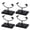 4pcs, variant on Rock Display Stand with Base Metal Arm Display Stand Easel Holder for Geode