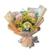 thumbnail image 1 of Ramo de flores de gypsophila a crochet, flores artificiales, ramo de crochet decorativo. Amarillo, 1 of 9