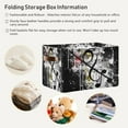 thumbnail image 5 of Coolnut Black Treble Clef Foldable Storage Basket for Shelves, Collapsible Sturdy Storage Bin with Handles, Canvas Storage Cube for Organizing Closet 2PC Home Decor, 5 of 7