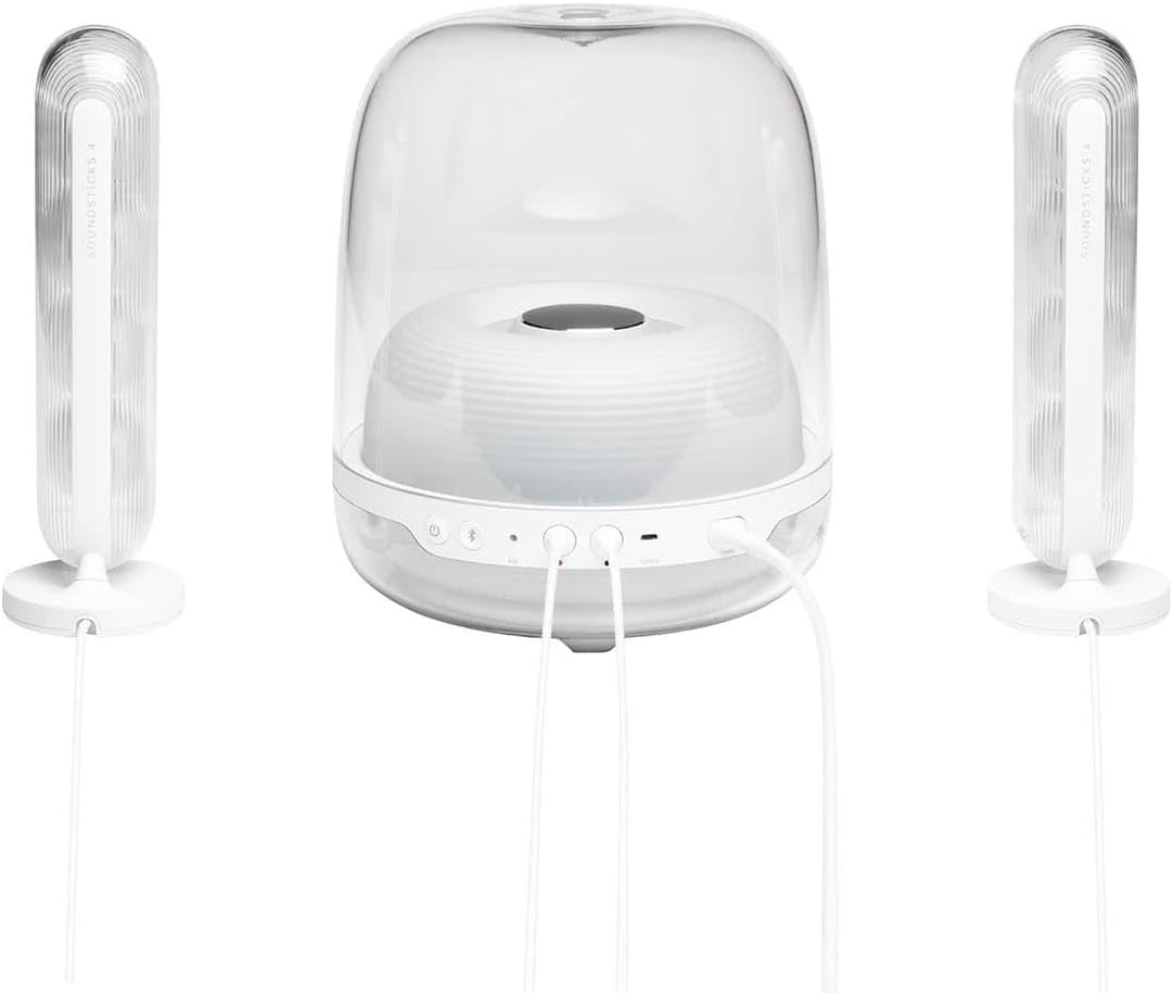 Harman Kardon SoundSticks 4 Bluetooth Speaker System, White