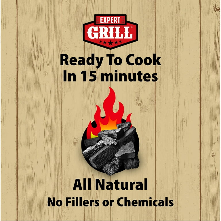 Expert Grill All-Natural Lump Charcoal New Bag, 8 lbs. - Walmart.com