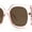 Pink / Brown, variant on Womens Thick Temple Plastic Square Mod Butterfly Sunglasses Pink Brown