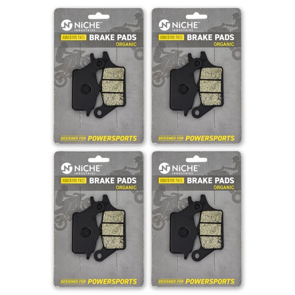 Niche Front Brake Pad Set for Kawasaki Z125 Pro Organic Motorcycle 4 Pack 519-KPA2668D