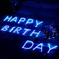 thumbnail image 4 of SHANJIA Upgraded Version Neon Letter, LED Alphabet Lights Up Letters USB Operated Blue Neon Wall Light for Bedroom,Birthday,Wedding Decor, 4 of 8
