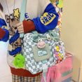 thumbnail image 4 of Bolsa Mochila de hombro a cuadros japonesa de gran capacidad para estudiantes (verde) Ehuebsd Nuevos Originales, 4 of 9