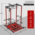 Power Cage, MultiFunctional Power Rack with LAT Pulldown Cable Pulley