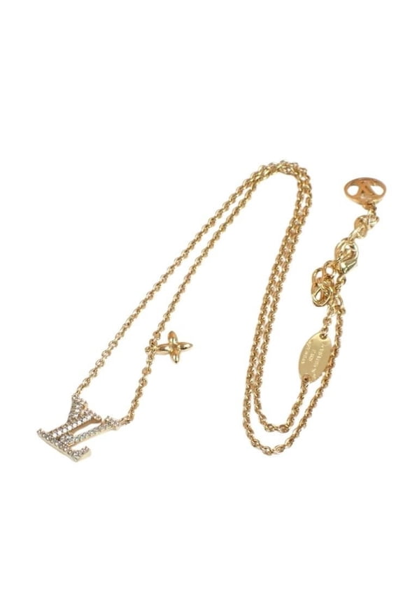 Pre-Owned LOUIS VUITTON Louis Vuitton Necklace LV Iconic M00596 Gold Metal Women's