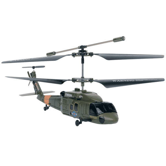 Syma S102 Green Blackhawk Style RC Helicopter with Altitude Hold