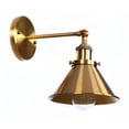 thumbnail image 4 of Aiwen Gold Finish Metal Wall Mounted Lamp Modern Vanity Sconce Vintage E26 Light Fixture, 4 of 8
