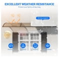 thumbnail image 2 of Awning for Door Entrance,32x40 in Window Awnings for Doors Canopy Polycarbonate Cover Patio Door Awning UV Rain Snow Sunlight Protection Hollow Shee, 2 of 8