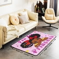 thumbnail image 2 of Erosebridal 3x5 Carpet ,Kawaii Afro Area Rug,Cute Princess Area Rugs for Living Room Non Slip,Kawaii Indoor Floor Mat Non Shedding, 2 of 6