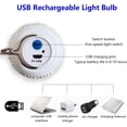 thumbnail image 3 of Fiudx Bombilla Led de Emergencia, Linterna Recargable Por Usb, 5 Modos de Iluminación, Luz Portátil para Acampar, Esencial para Viajes Al Aire Libre, Ahorro de Energía, Paquete de 2, Diseño Impermeab, 3 of 6