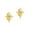 Gold-1, variant on Copper Zirconia Star Tooth Grillz Single Piece, Gold or Silver Tone with Center CZ Stone, Hip Hop Party Dental Jewelry for Men & Women