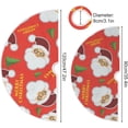 thumbnail image 3 of FMSHPON Santa Claus Xmas Christmas Tree Skirt Stand Mat for Holiday Party Decoration Indoor Outdoor 36 inches, 3 of 6