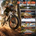 thumbnail image 2 of Seemoon Electric Dirt Bike for Adults 3OOOW 52V 25Ah 1300Wh 38 mh 105 miles 160Nm 40 degree Climb 20x4 inch Fat Tire Front Suspension Disc Brakes, 2 of 9