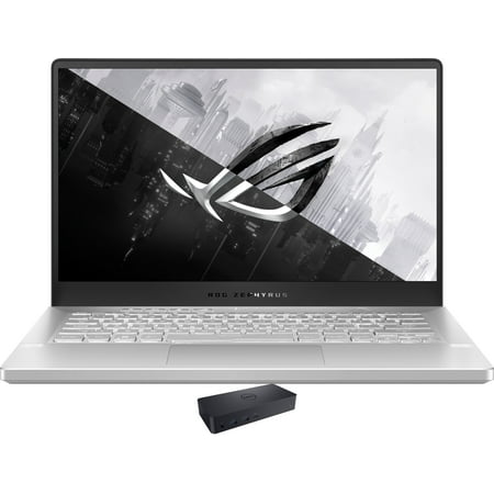 ASUS ROG Zephyrus G14 GA401Q Gaming/Entertainment Laptop (AMD Ryzen 7 5800HS 8-Core, 14.0in 144Hz Full HD (1920x1080), GeForce RTX 3060, 40GB RAM, Win 10 Pro) with D6000 Dock