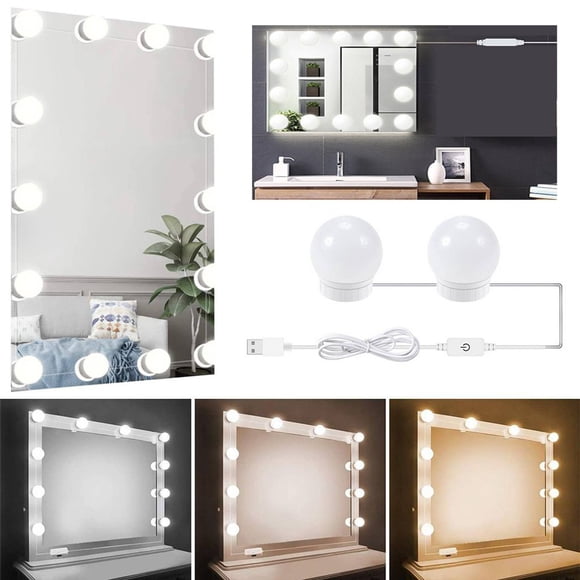 Stunning Hollywood Vanity Mirror, Rgb Colorful Light For Decorative Use, Safe Touch Control With Usb Power Support, Adjustable Brightness For Professional Makeup