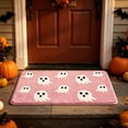thumbnail image 2 of Aurorax Door Mats for Inside Doorway Entry,Washable Funny Small Non Slip Halloween Welcome Mat,Ghost Pink Halloween Decor for Home Indoor, 2 of 6