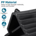 thumbnail image 3 of FESTFENDS 2Pcs Black Plastic Wheel Chock Stop Block for Car Parking, 3 of 6