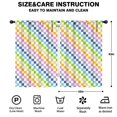 thumbnail image 2 of Blackout Kids Curtains,Rainbow Checkerboard Childrens Insulated Curtains Set Of 2,Bedroom Essentials,Toddler Room Decor 42"x63"(106x160cm), 2 of 4