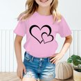 thumbnail image 4 of WEAIXIMIUNG Hauts pour Adolescentes pour l'École T-Shirt Graphique Mignon Col Rond Manches Courtes Été Décontracté 130, 4 of 6